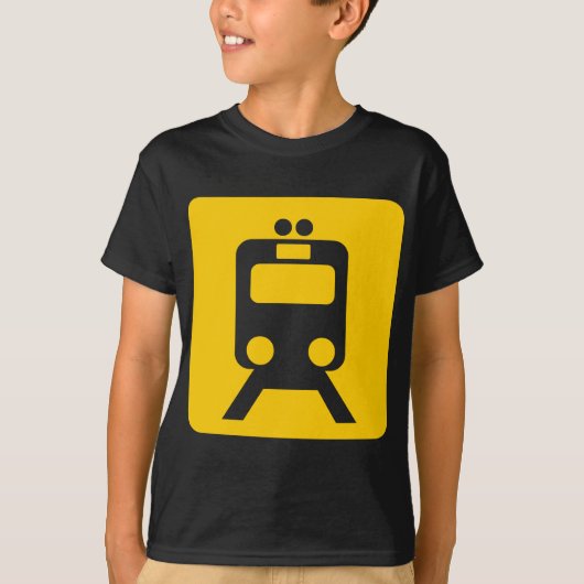 T-shirt Panneau du train - (Devant)