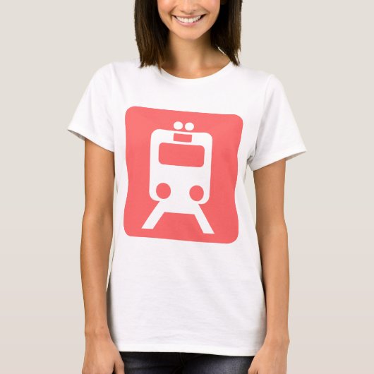 T-shirt Panneau du train - (Devant)