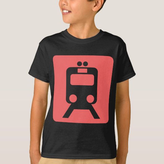 T-shirt Panneau du train - (Devant)
