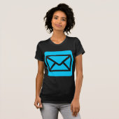 T-shirt Panneau Enveloppe - bleu ciel (Devant entier)