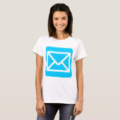 T-shirt Panneau Enveloppe - bleu ciel (Devant entier)