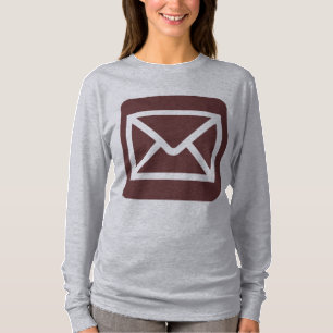 T-shirt Panneau Enveloppe - Brown foncé