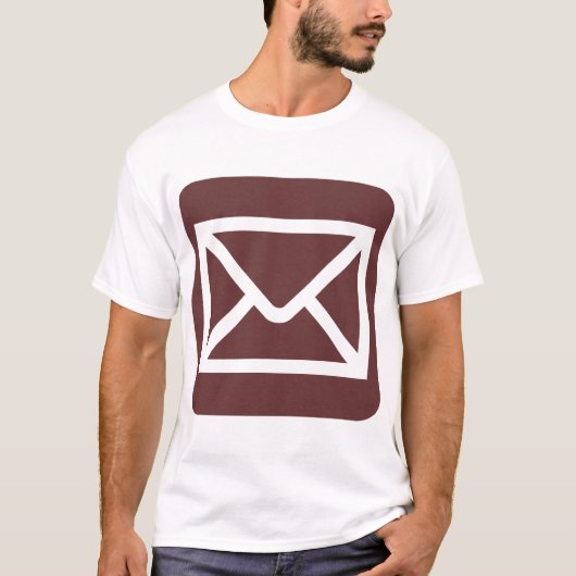 T-shirt Panneau Enveloppe - Brown foncé (Devant)
