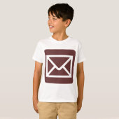 T-shirt Panneau Enveloppe - Brown foncé (Devant entier)