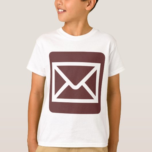 T-shirt Panneau Enveloppe - Brown foncé (Devant)