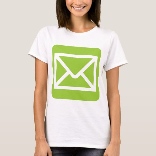 T-shirt Panneau Enveloppe - Martian Green (Devant)