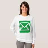 T-shirt Panneau Enveloppe - Vert herbe (Devant entier)