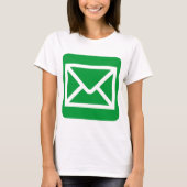T-shirt Panneau Enveloppe - Vert herbe (Devant)