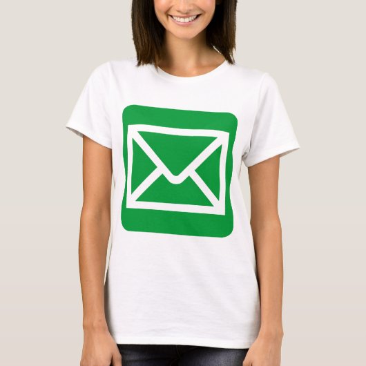 T-shirt Panneau Enveloppe - Vert herbe (Devant)