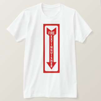 T-shirt panneau extincteur
