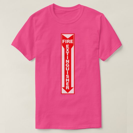 T-shirt Panneau Extincteur d'incendie (Design devant)