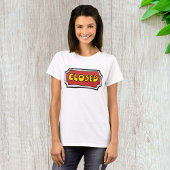 T-shirt Panneau Fermé Jaune Et Rouge