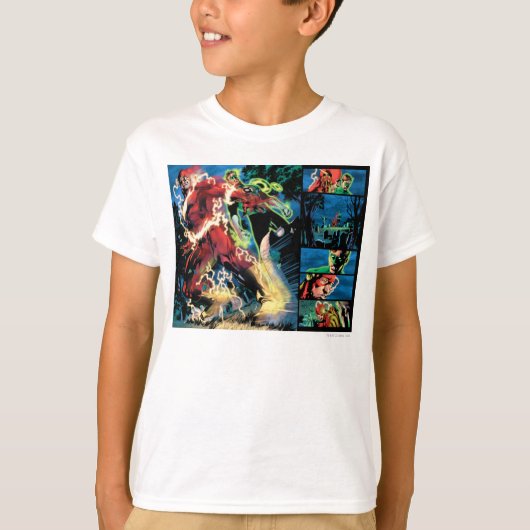 T-shirt Panneau Flash et Lanterne verte (Devant)