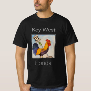 T-shirt Panneau Key West Roster and US Highway 1