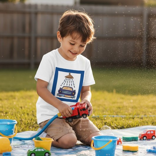 T-shirt Panneau Lavage de voiture