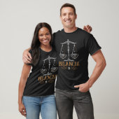 T-shirt Panneau Libra Constellation Bi Zodiac (Unisexe)
