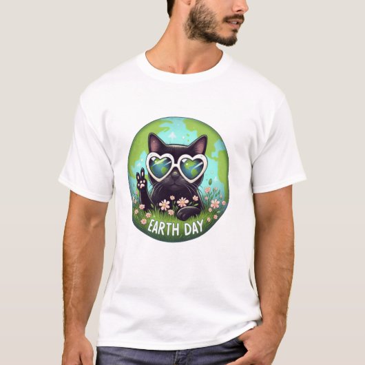 T-shirt Panneau Main Chat Noir (Devant)