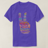 T-shirt Panneau Peace Hand Design graphique (Design devant)