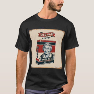 T-shirt Panneau Publicité Tin Pour Vieux Café Sac