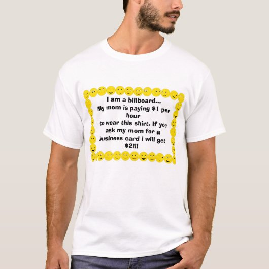 T-shirt Panneau-réclame (Devant)