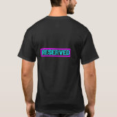 T-shirt Panneau réservé - rose/bleu (Dos)