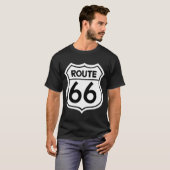 T-shirt Panneau Route 66 (Devant entier)
