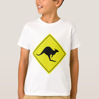 T-shirt panneau routier australien kangourou australie