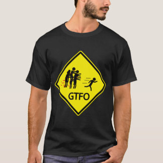 T-shirt Panneau routier de zombi - GTFO