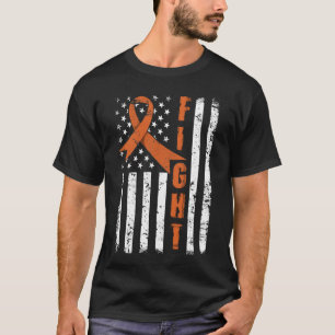 T-shirt Panneau ruban orange - Leukemia Awareness_fullprin