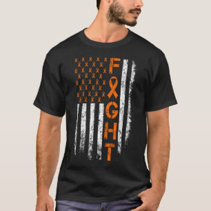 T-shirt Panneau ruban orange - Sensibilisation à la leucém