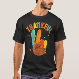 T-shirt Panneau Super de la paix rétro Remerciements Turqu