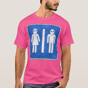 T-shirt Panneau Toilette Alien