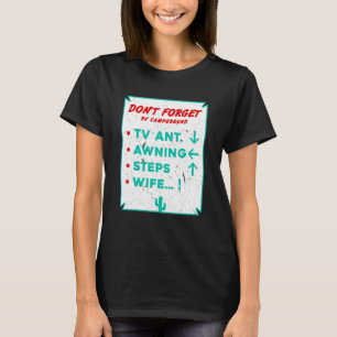 T-shirt Panneau vintage Vacances Voyage Camping Pilote VR