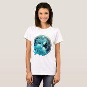 T-shirt Panneau Zodiaque Aquarius Conception de la sublima (Devant entier)