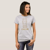 T-shirt Panneau Zodiaque cancer d'or (Devant entier)