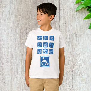 T-shirt Panneaux d'accessibilité en fauteuil roulant