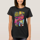 T-shirt Panneaux d'action pour filles Super Hero DC (Devant)