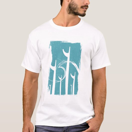 T-shirt Panneaux d'art surf (Devant)