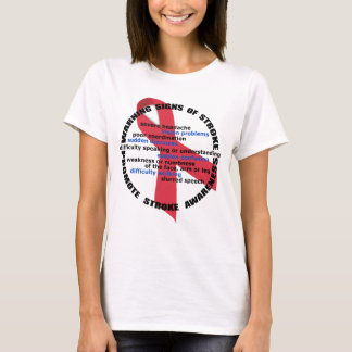 T-shirt Panneaux d'avertissement de chemise de dames