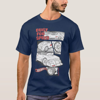 T-shirt Panneaux de bande dessinée Hot Wheels Built for Sp