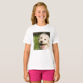 T-shirt Panneaux de coquelicot de Goldendoodle (Devant entier)