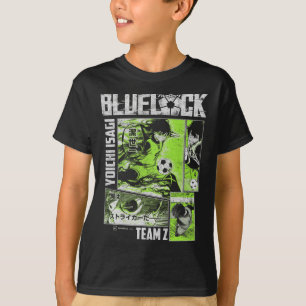 T-shirt Panneaux de football divisés Blue Lock Yoichi Isag
