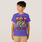 T-shirt Panneaux de mousse Dinosaur Disco (Devant entier)