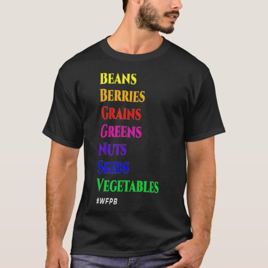 T-shirt Panneaux de régime WFPB (Devant)