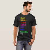 T-shirt Panneaux de régime WFPB (Devant entier)