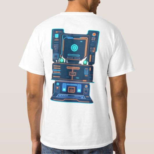 T-shirt Panneaux Neon Tech (Dos)