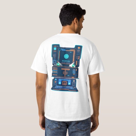 T-shirt Panneaux Neon Tech (Dos entier)