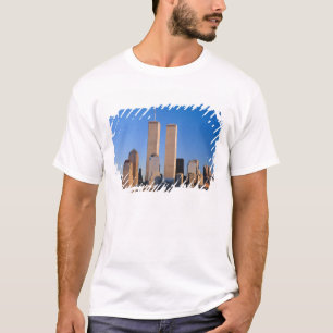 T-shirt Panorama de Manhattan et fleuve Hudson, New York,