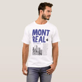 T-shirt panorama de Montréal Québec Canada (Devant entier)