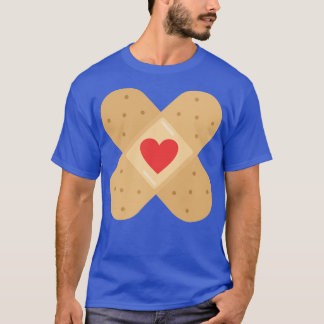 T-shirt Pansement d'amour de coeur pansements infirmière a